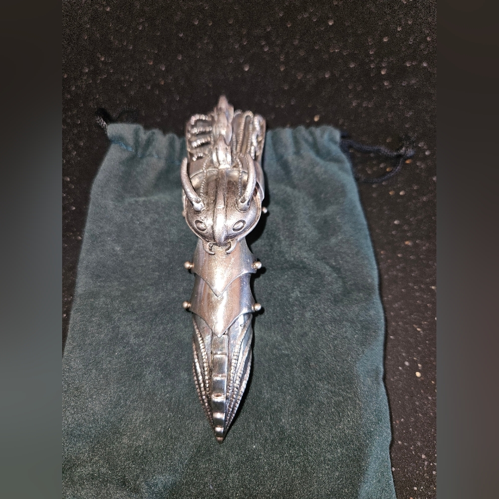 Sterling Silver Armor Claw Ring - Statement Acces… - image 1